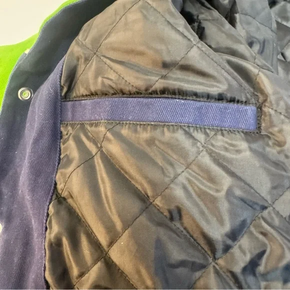 NWOT Seattle Seahawks G-111 Embroidered Logo Bomber Varsity Jacket - Picture 8 of 16